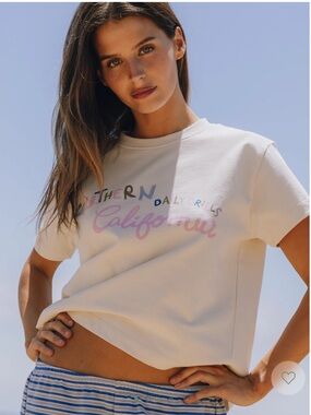 Daily Drills SoCal Boxy Tee Cream